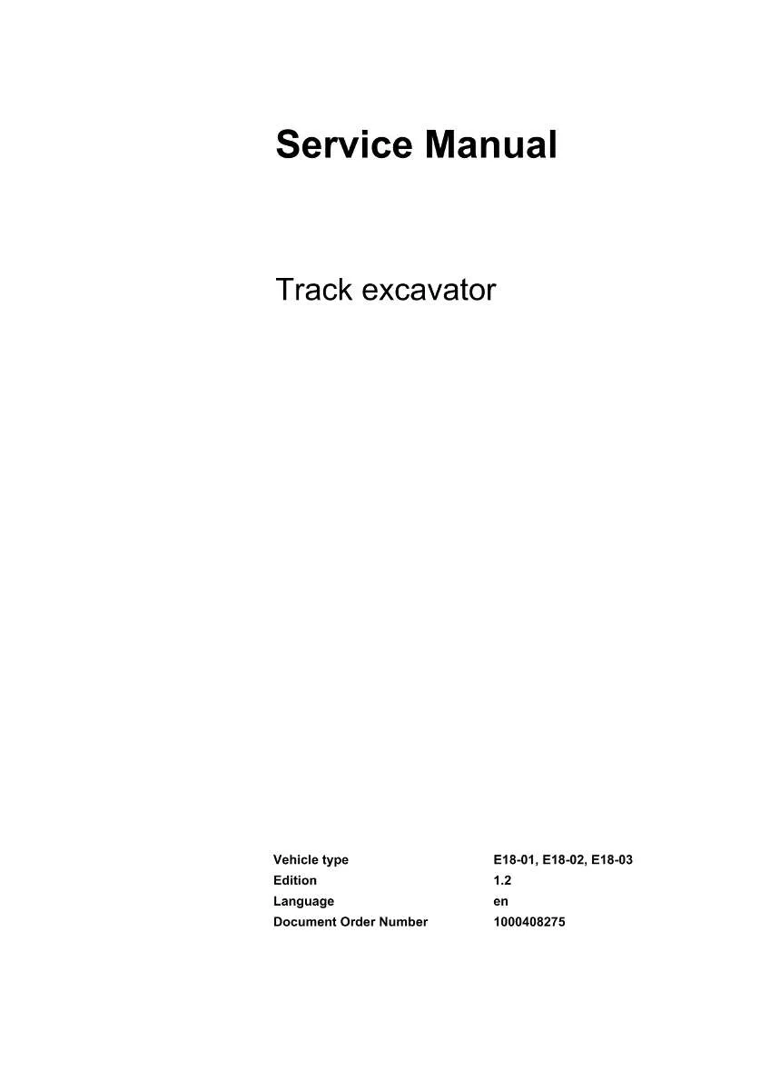 Wacker Neuson Kramer Track Excavator ET60, ET66, ET75 Repair Handbook | Instant PDF Download