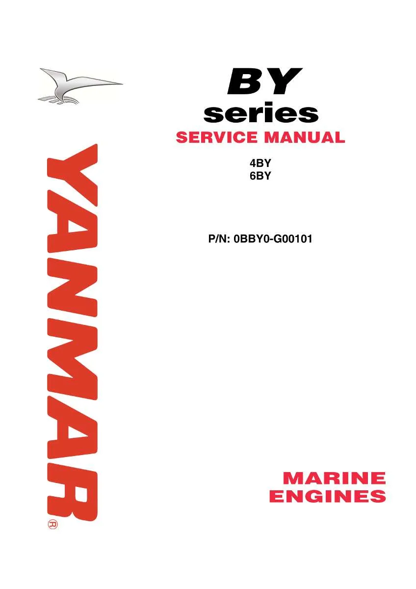 Yanmar 4By, 6By Marine engine Service Manual PDF | Workshop Repair | Instant Download