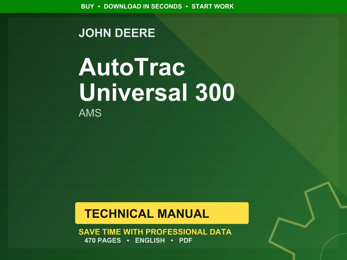 John Deere Autotrac Universal 300 Ams Technical Manual PDF | Instant Download