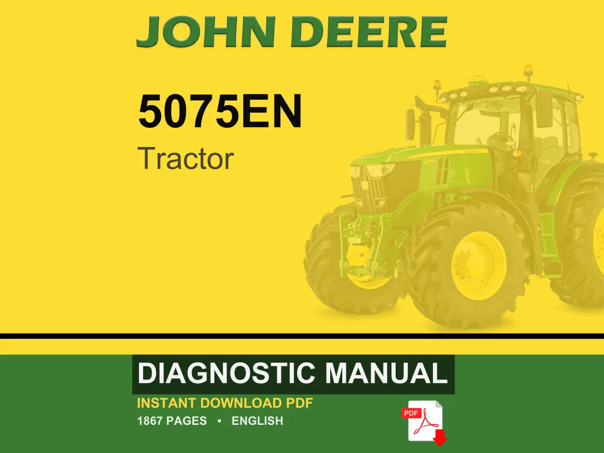 John Deere 5075En Tractor Diagnostic Manual PDF | Instant Download