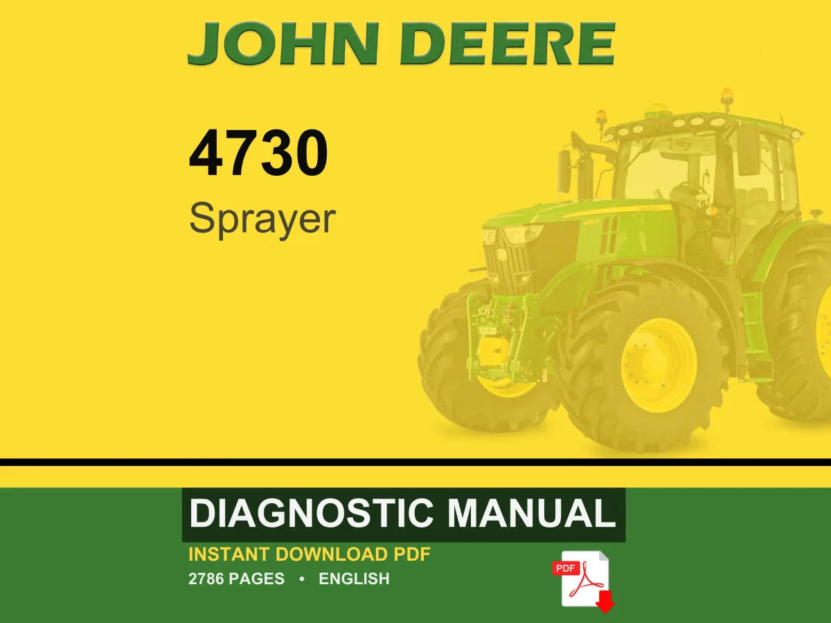John Deere 4730 Sprayer Diagnostic Manual PDF | Instant Download