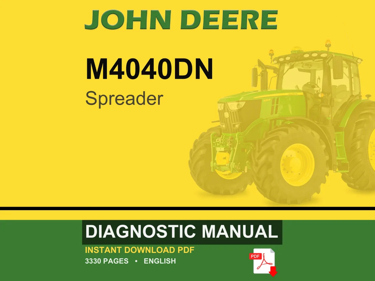 John Deere M4040dn Spreader Diagnostic Manual PDF | Instant Download