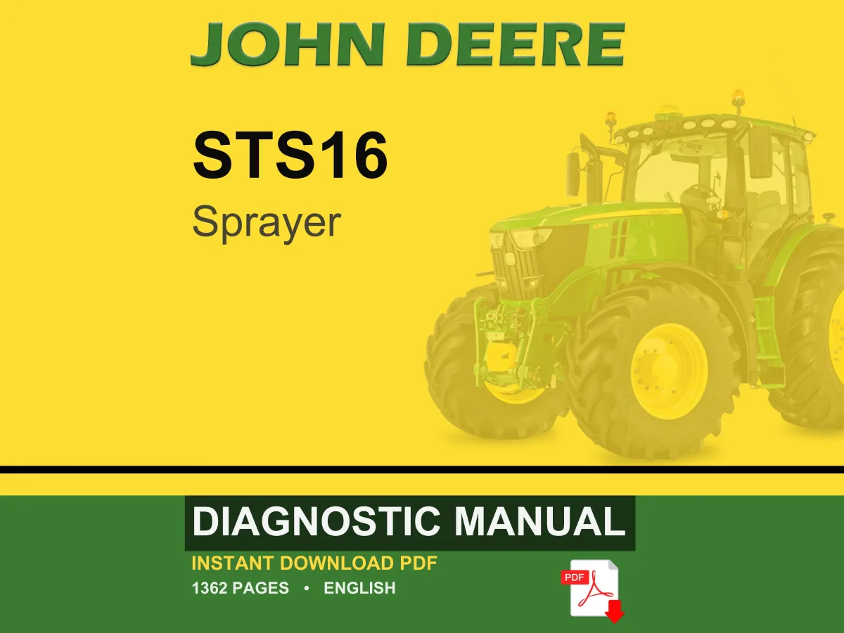 John Deere Sts16 Sprayer Diagnostic Manual PDF | Instant Download